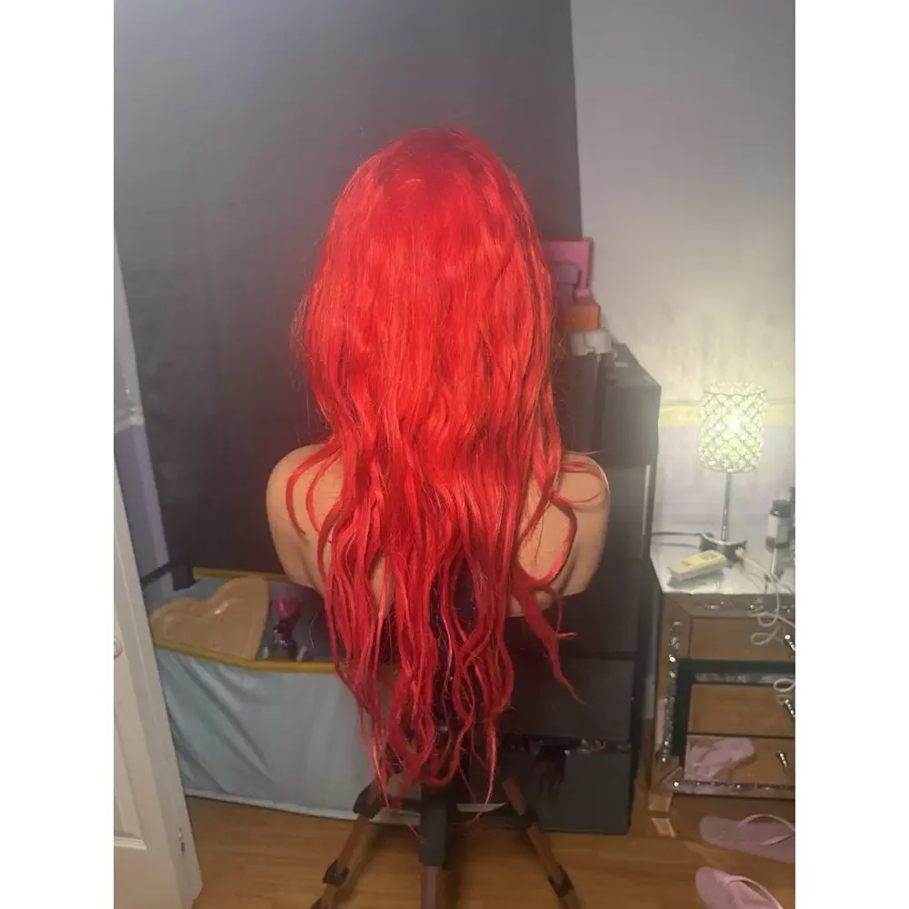 Human Hair 13x6 Lace Front Wig – Red